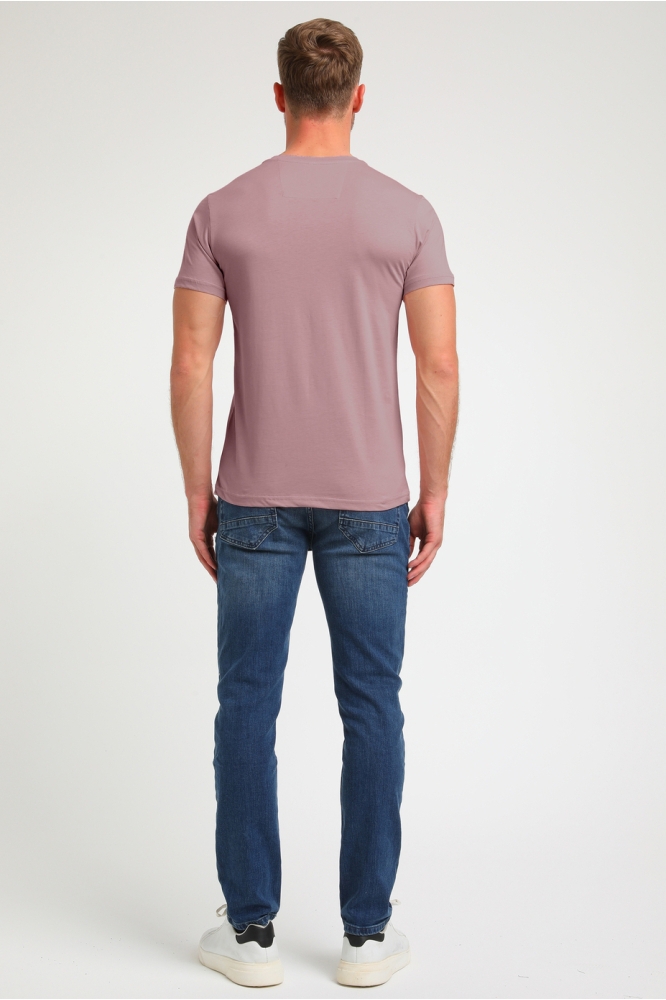 PREMIUM T SHIRT MET STRETCH 152713 704 mauve